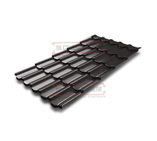 Металлочерепица Квинта плюс 3D RR32 Drap-0,45