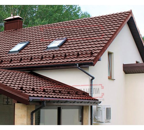 Металлочерепица Квинта плюс 3D RAL3009 Satin-0,5