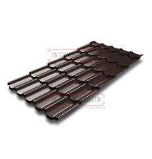 Металлочерепица Квинта плюс 3D RAL8017 Satin-0,5