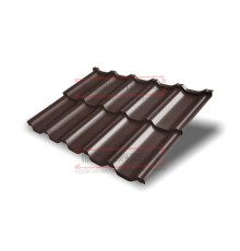 Металлочерепица модульная Квинта Uno 3D RAL8017 Atlas-0,5