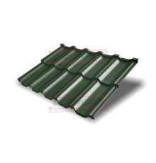 Металлочерепица модульная Квинта Uno 3D RR11 GreenСoat Pural-0,5