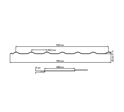 Металлочерепица Макси RAL9002 Norman-0.5