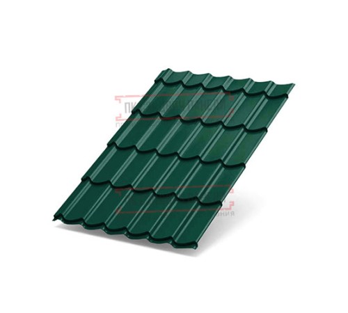 Металлочерепица Макси RAL6005 Призма-0.5