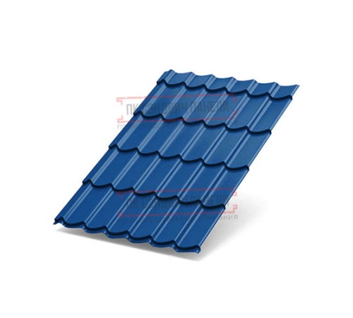 Металлочерепица Макси RAL5005 Полиэстер-0.4