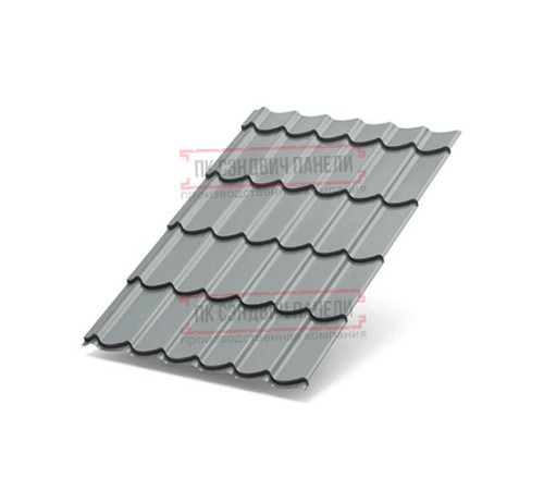 Металлочерепица Макси RAL7004 Полиэстер-0.45