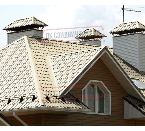 Металлочерепица Макси RAL1015 Полиэстер-0.5