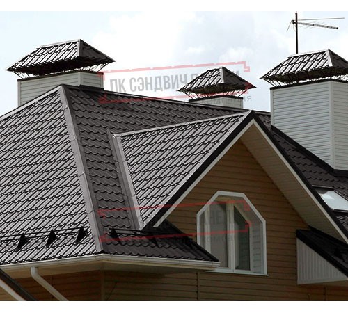 Металлочерепица Макси RR32 Viking E-0.5