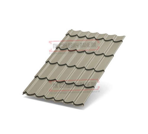 Металлочерепица Макси RAL1035 Полиэстер-0.45