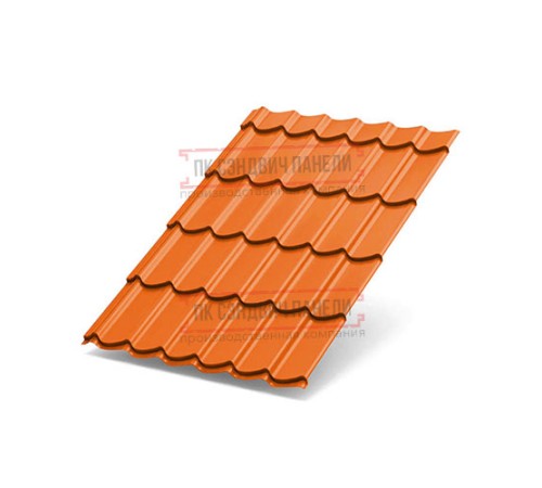 Металлочерепица Макси RAL2004 Полиэстер-0.45