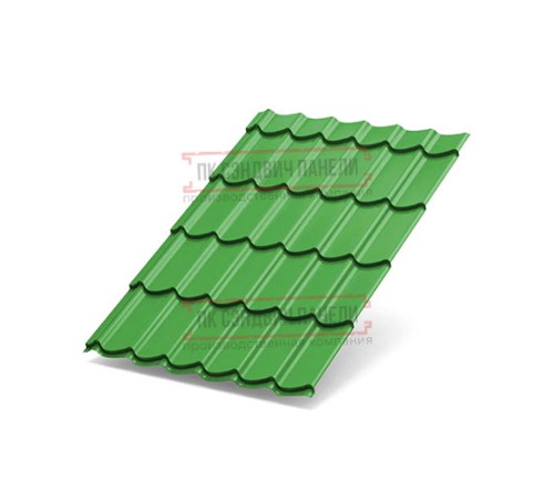 Металлочерепица Макси RAL6018 Norman-0.5