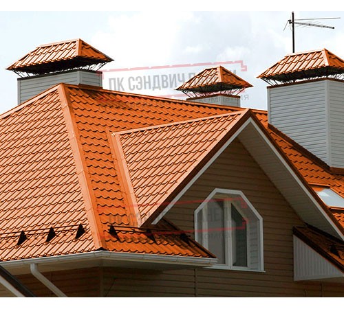 Металлочерепица Макси RAL2004 Полиэстер-0.5