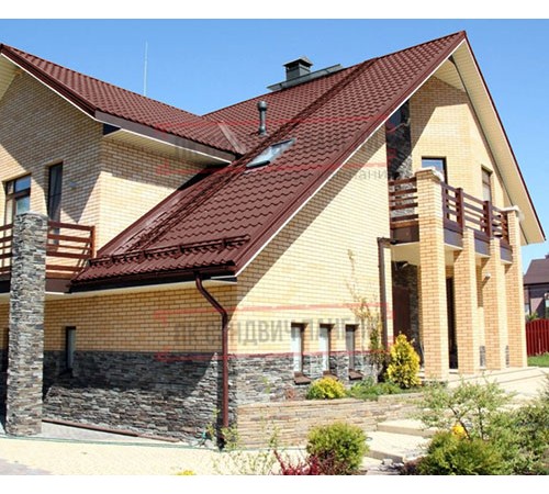 Металлочерепица Ламонтерра XL RR29 PURETAN-0.5