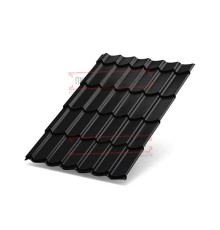 Металлочерепица Ламонтерра XL RAL9005 PURMAN-0.5