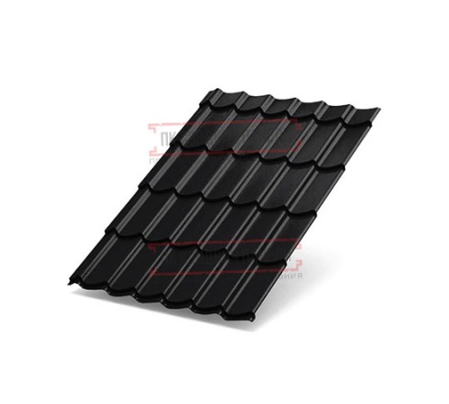 Металлочерепица Макси RAL9005 PURMAN-0.5