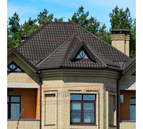 Металлочерепица Модерн RR32 Drap-0,45