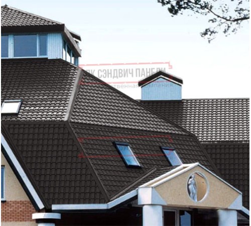 Металлочерепица Квадро профи RR32 Satin-0,5