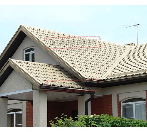 Металлочерепица Монкатта RAL1015 Полиэстер-0,45