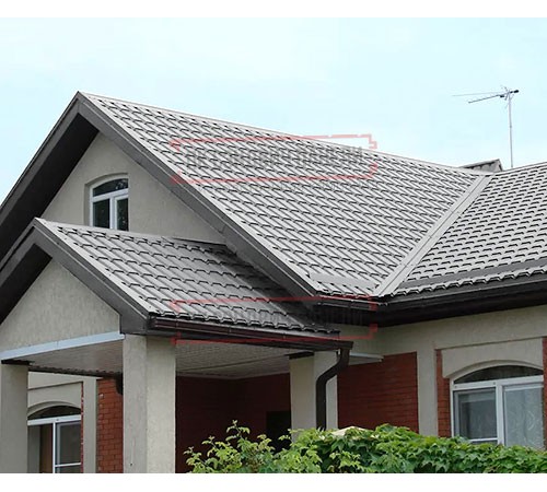 Металлочерепица Монкатта RAL7004 Satin-0,5