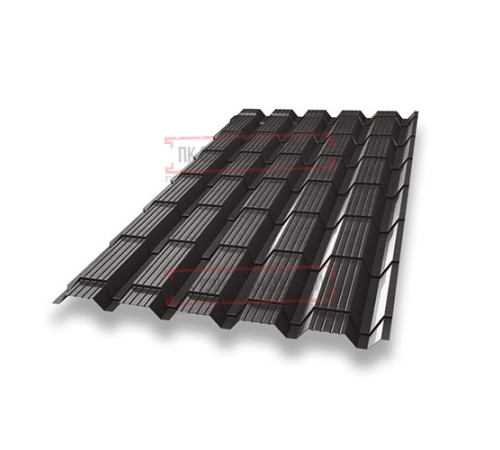 Металлочерепица Квадро профи RR32 Drap-0,45