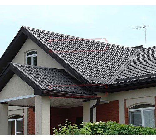 Металлочерепица Монкатта RAL7024 Velur-0,5