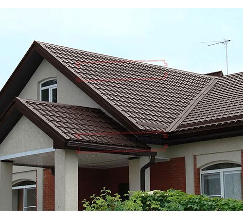 Металлочерепица Монкатта RAL8017 Drap-0,45