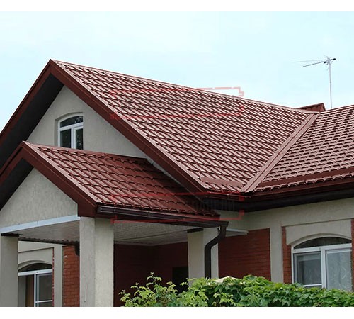 Металлочерепица Монкатта RAL3009 Полиэстер-0,45