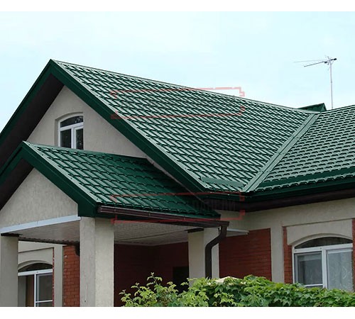 Металлочерепица Монкатта RAL6005 Drap-0,45