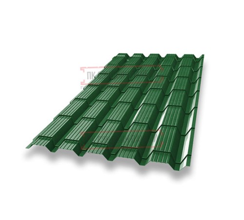 Металлочерепица Монкатта RAL6002 Полиэстер-0,45