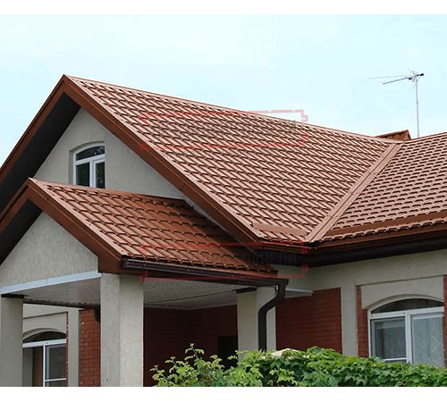 Металлочерепица Монкатта RAL8004 Satin-0,5