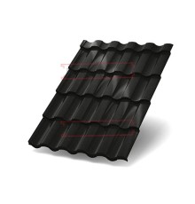 Металлочерепица Монтекристо-X RAL9005 PURMAN-0.5