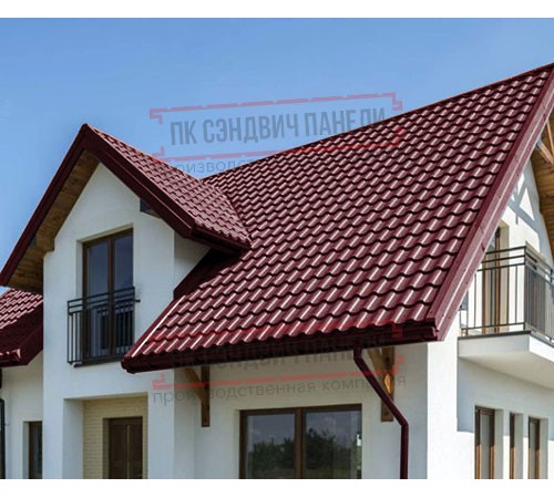 Металлочерепица Монтекристо-SL RAL3005 Viking E-0.5