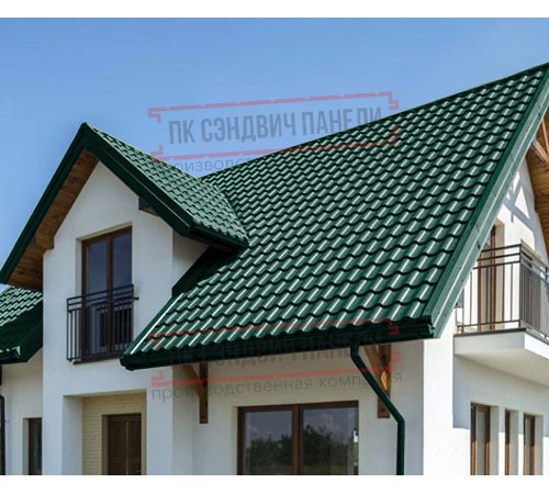 Металлочерепица Монтекристо-ML RAL6005 Viking E-0.5