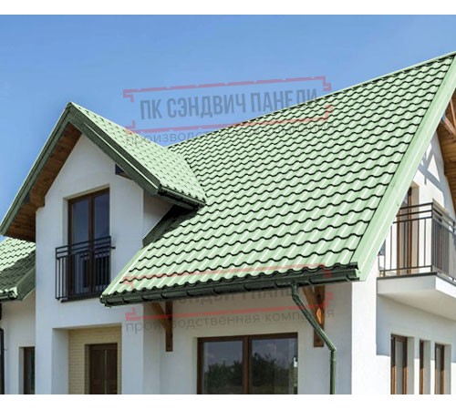 Металлочерепица Монтекристо-S RAL6019 Norman-0.5