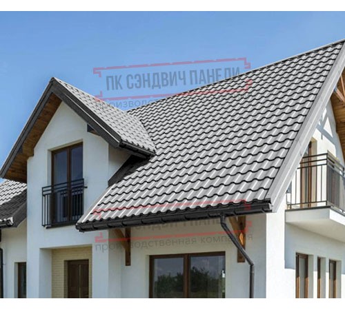 Металлочерепица Монтекристо-X RAL7004 Norman-0.5