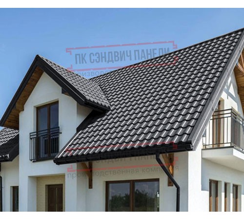 Металлочерепица Монтекристо-XL RAL7024 Norman-0.5