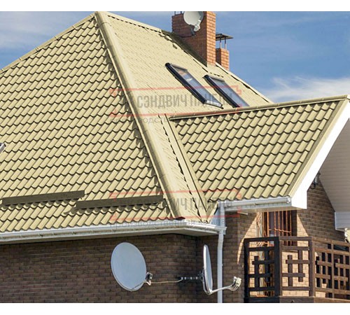 Металлочерепица Монтеррей RAL1014 Полиэстер-0.45