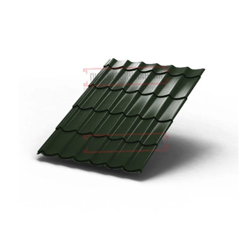 Металлочерепица Монтеррей RAL6007 Viking E-0.5