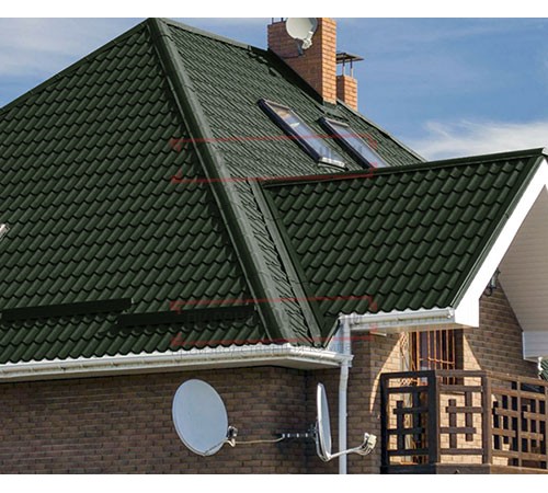 Металлочерепица Монтеррей RAL6007 Viking E-0.5