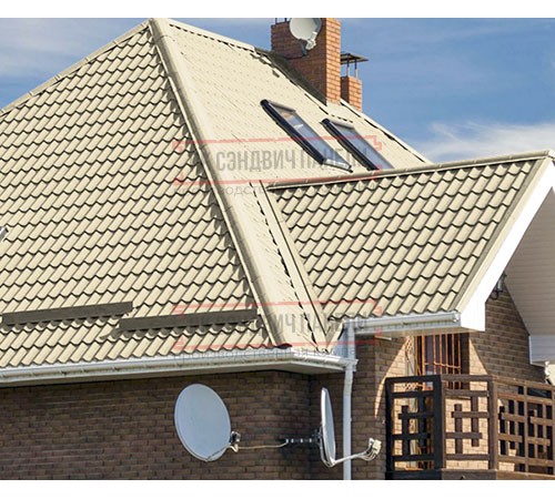 Металлочерепица Монтеррей RAL1015 Полиэстер-0.45