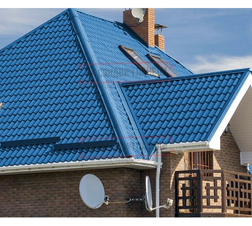 Металлочерепица Монтеррей RAL5015 Norman-0.5