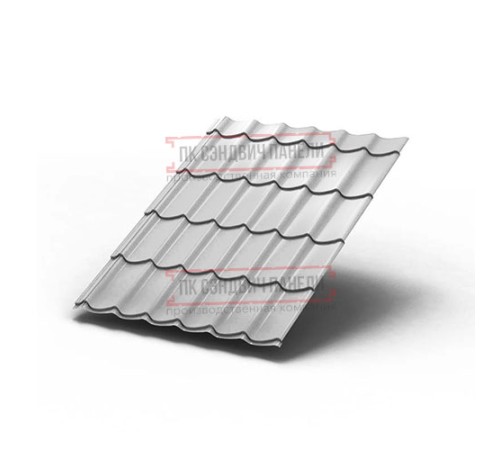 Металлочерепица Ламонтерра RAL7047 Полиэстер-0.5
