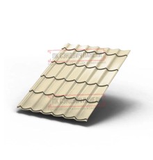 Металлочерепица Ламонтерра RAL1015 Полиэстер-0.5