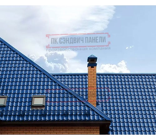 Металлочерепица Ламонтерра RAL5005 Norman-0.5