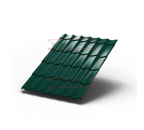 Металлочерепица Монтеррей RAL6005 Norman-0.5