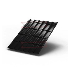 Металлочерепица Монтеррей RAL9005 Viking-0.45