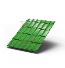 Металлочерепица Ламонтерра RAL6018 Полиэстер-0.5