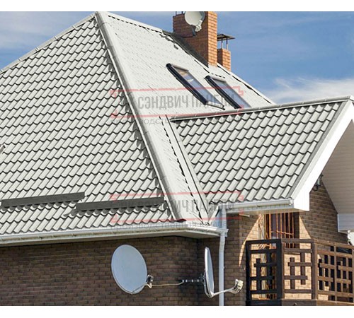 Металлочерепица Монтеррей RAL9002 Полиэстер-0.5