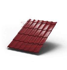 Металлочерепица Ламонтерра RAL3011 Полиэстер-0.4