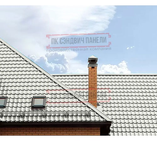 Металлочерепица Ламонтерра RAL9002 Полиэстер-0.5