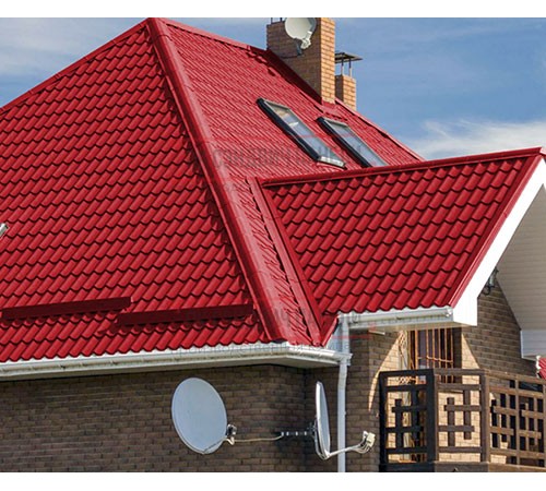 Металлочерепица Монтеррей RAL3020 Полиэстер-0.45